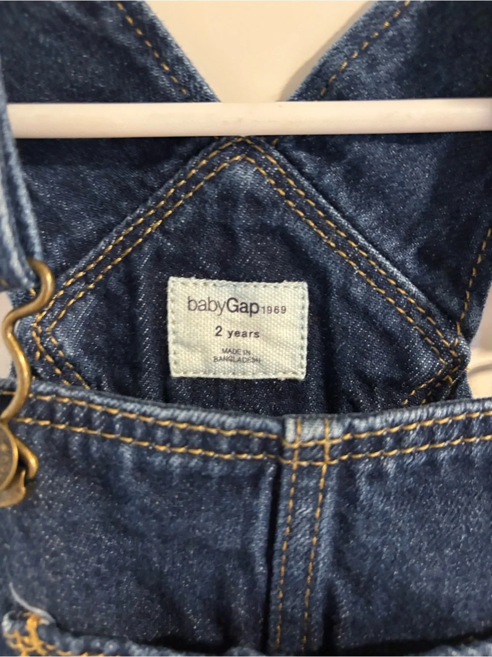 GAP Indigo Denim Short Overalls for Kids